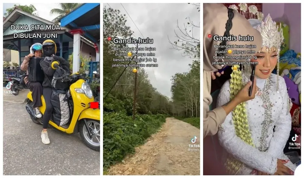 MUA keliling pelosok © TikTok/@heimils_ MUA keliling pelosok © TikTok/@heimils_