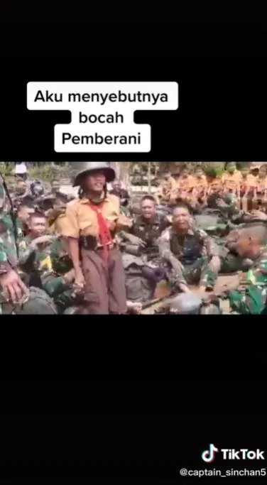 Aksi anak SD percaya diri pimpin yel-yel © TikTok