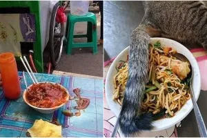 11 Momen apes orang saat makan mi ayam ini bikin ngelus dada
