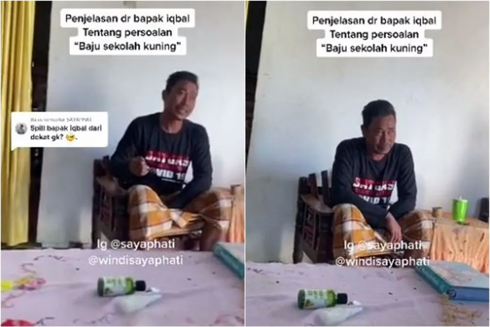 siswa sd dikeluarkan barisan karena baju kuning © TikTok siswa sd dikeluarkan barisan karena baju kuning © TikTok