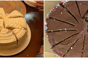 11 Potret kue dipotong nggak simetris ini bikin kesal melihatnya