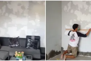 Transformasi ruang tamu usai dimakeover modal Rp 1 juta, tampak mewah