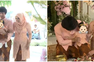 15 Momen tedak siten anak Aurel-Atta, Ameena ambil makeup dan dollar