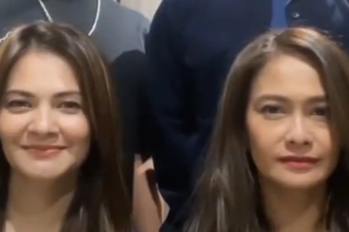 Momen Cut Tari dan Ersa Mayori satu frame joget, mirip seperti kembar