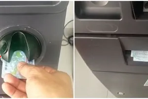 Pria ini bisa ambil uang di ATM pakai KTP, begini realitanya