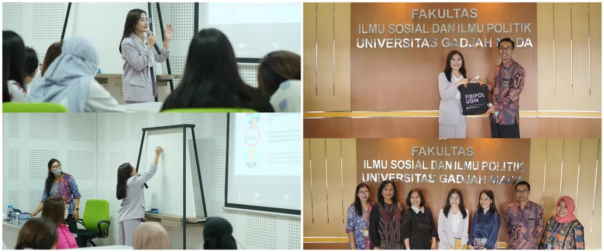 7 Momen Prilly Latuconsina mengajar mahasiswa UGM, jadi dosen praktisi