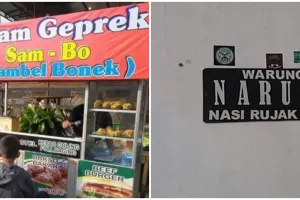 19 Singkatan nama warung unik ini bikin pembeli salah fokus