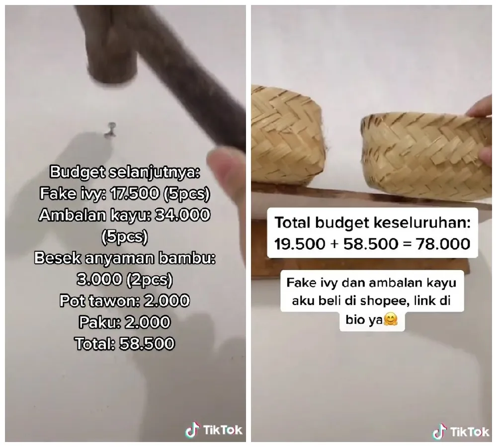  Makeover kamar Rp 100 ribu © TikTok/@syfahbt