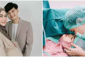 Momen bahagia Anisa Rahma lahiran anak kembar sehari usai ulang tahun
