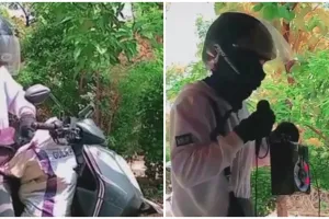 Kesal pemesan tak dengar saat dipanggil, kurir paket ini pakai speaker