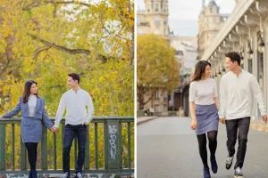 5 Potret Kevin Sanjaya dan Valencia liburan plus prewedding di Paris