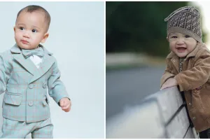 7 Potret Rayyanza 'Cipung' cosplay jadi labu, ekspresinya bikin gemes