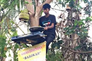 13 Tingkah iseng pedagang gorengan ini idenya bikin nggak habis pikir