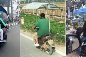 11 Modifikasi motor nyeleneh antikepanasan ini bikin senyum tipis