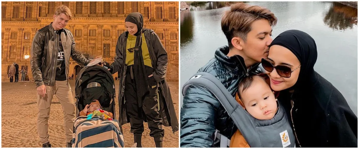 11 Gaya Zaskia Sungkar dan keluarga saat liburan ke berbagai negara