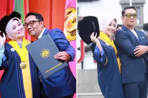 9 Potret Atalia Praratya istri Ridwan Kamil wisuda S3 Ilmu Komunikasi