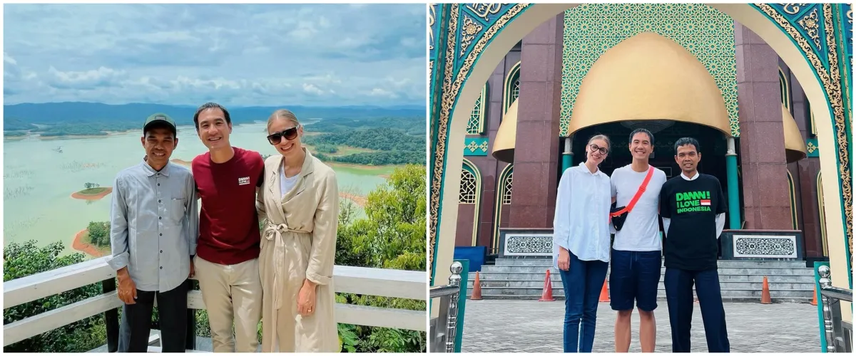 9 Potret persahabatan Daniel Mananta & UAS, kajian di pesantren