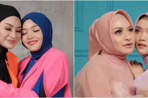 Sempat berselisih, 9 momen Nathalie bertemu Putri Delina di ultah Sule