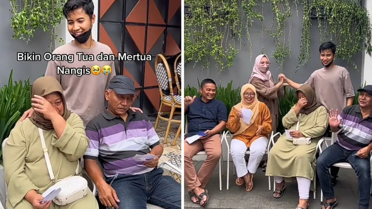 Momen penjual keripik beri hadiah umrah ke orang tua, cita-cita mulia