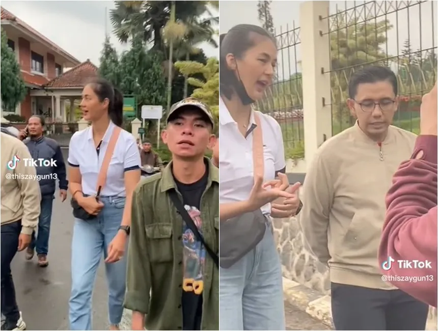 Paula Verhoeven sambangi posko bencana gempa © 2022 TikTok