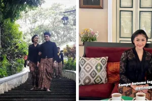 9 Potret Kaesang dan Erina Gudono ziarah ke makam Raja Mangkunegara