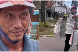 Tangan gemetar, penjual kembang tahu ini terharu saat dagangannya diborong