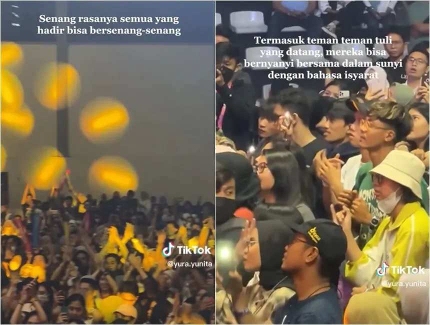 Yura Yunita belajar pakai bahasa isyaratYura Yunita belajar pakai bahasa isyarat © 2022 TikTok Yura Yunita belajar pakai bahasa isyaratYura Yunita belajar pakai bahasa isyarat © 2022 TikTok