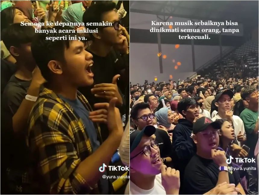 Yura Yunita belajar pakai bahasa isyaratYura Yunita belajar pakai bahasa isyarat © 2022 TikTok Yura Yunita belajar pakai bahasa isyaratYura Yunita belajar pakai bahasa isyarat © 2022 TikTok