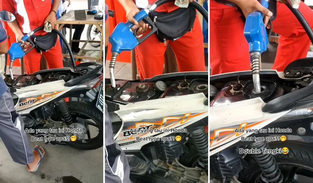 motor matic dua tangki © TikTok