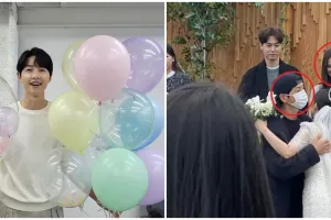 Song Joong-ki dan pacar hadiri pesta pernikahan, wajah tanpa makeup bikin salah fokus