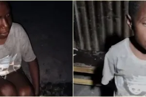 Lapar tapi tak berani minta makan, potret bocah Papua duduk di dekat pos jaga polisi ini bikin pilu