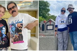 5 Momen Inul Daratista ziarah ke makam mertua nomuslim, terungkap nama Tionghoa Adam Suseno