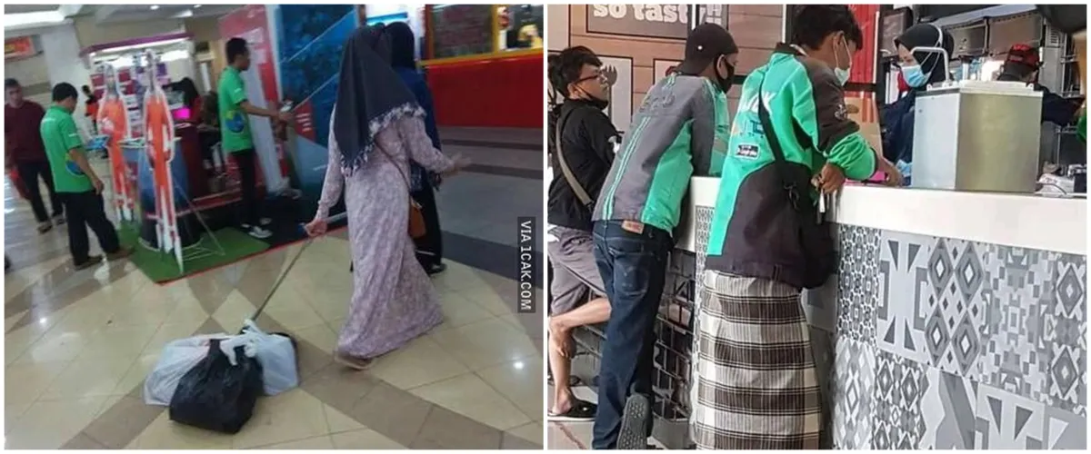 Terlalu santuy, 11 aksi kocak orang datang ke mal ini lihatnya bikin senyum kecut