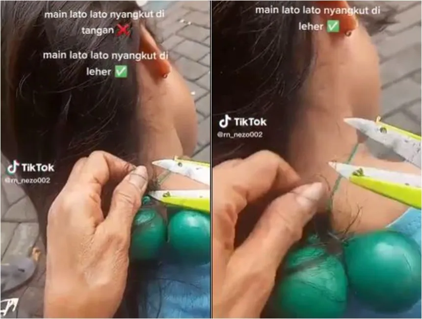 bocah main lato-lato yang berujung apes © 2022 TikTok bocah main lato-lato yang berujung apes © 2022 TikTok