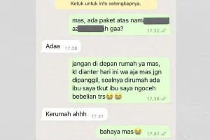 Akrabnya sudah berasa bestie, 15 chat lucu kurir paket ajak pelanggan bercanda ini kocak banget 