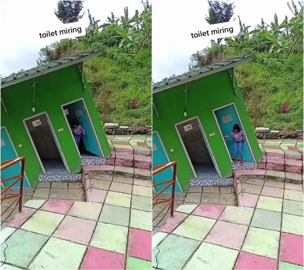 toilet miring © TikTok