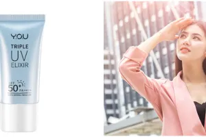 YOU Triple UV Elixir Sunscreen, pilihan sempurna proteksi kulit kering dari sinar matahari & bluelight