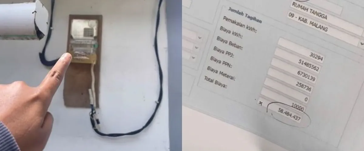Pindahkan meteran listrik PLN tanpa izin, ibu ini kena denda Rp 58 juta