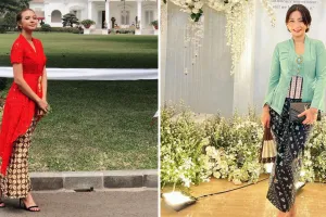 11 Potret seleb tomboi dalam balutan kebaya, bikin pangling abis