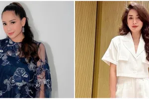 Gaya istri 9 presenter saat kondangan ini jadi perbincangan, Ussy Sulistiawaty dianggap kurang pantas