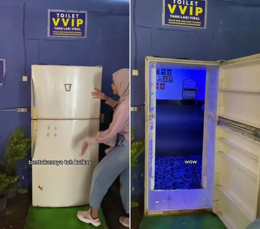 toilet vvip ada tv © TikTok