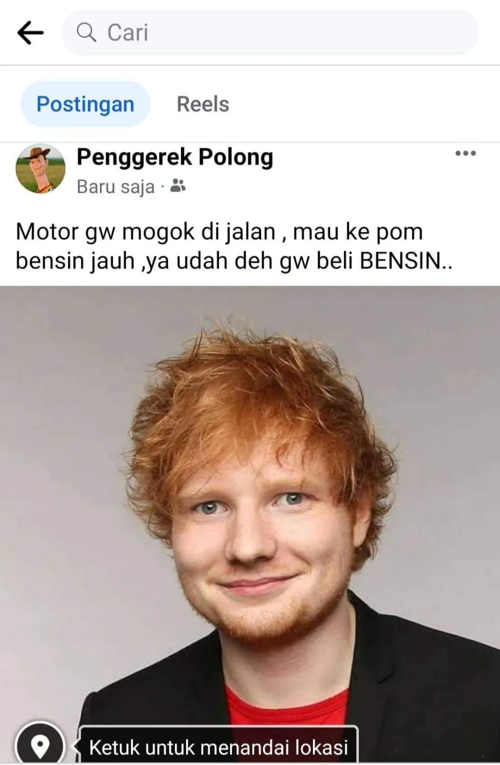 lelucon receh bapak-bapak di grup Facebook Berbagai sumber