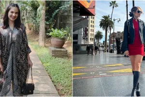 Gaya 11 seleb blasteran saat hadiri kondangan, Cinta Laura disebut mirip Barbie