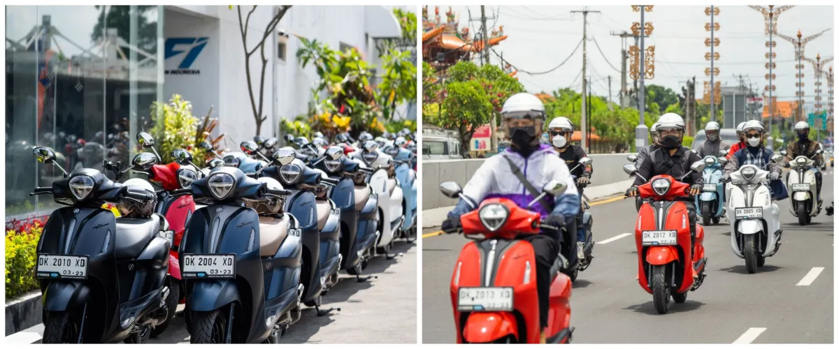 Menjelajah destinasi wisata Bali dengan skutik canggih, manjakan pengendara di berbagai medan