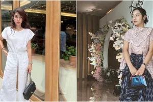 Kompak pakai outfit hitam bareng Hesti Purwadinata, penampilan Ussy Sulistiawaty ini bikin gagal fokus