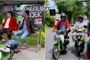 Jadi rekan seprofesi di Tukang Ojek Pengkolan, intip 11 potret persahabatan Ojak, Purnomo, dan Tisna