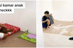 Ruangan kosong di kantor ini disulap jadi kamar anak, hasilnya yang estetik bikin iri