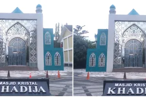 Masjid Kristal Khadija Yogyakarta, masjid mewah nan megah yang dibalut dengan ornamen kristal
