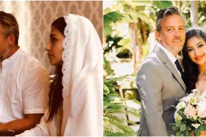 Tampil pakai hijab, Rahma Azhari beri jawaban menohok usai dituding pindah agama pemberkatan di gereja