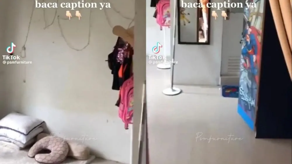 aestetik dengan ruangan tersembunyi © TikTok